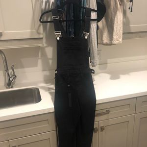 Blank NYC black denim overalls. Size 26.
